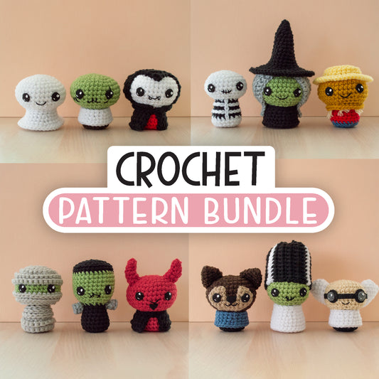 Trick or Treat Crochet Amigurumi Pattern Bundle