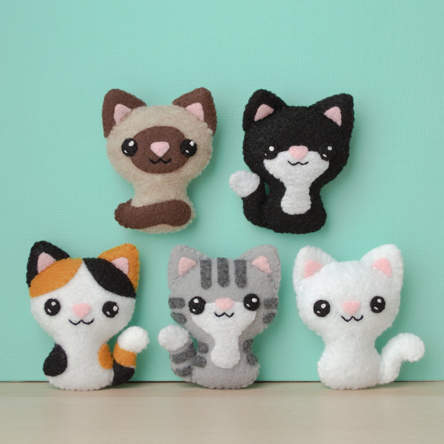 Swat Team Kitties 1 Felt Sewing Pattern