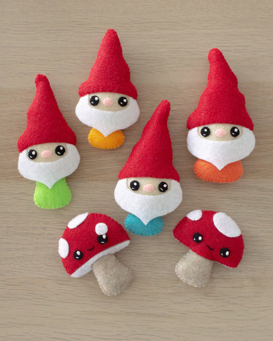 Oh Gno Gnomes Felt Sewing Pattern